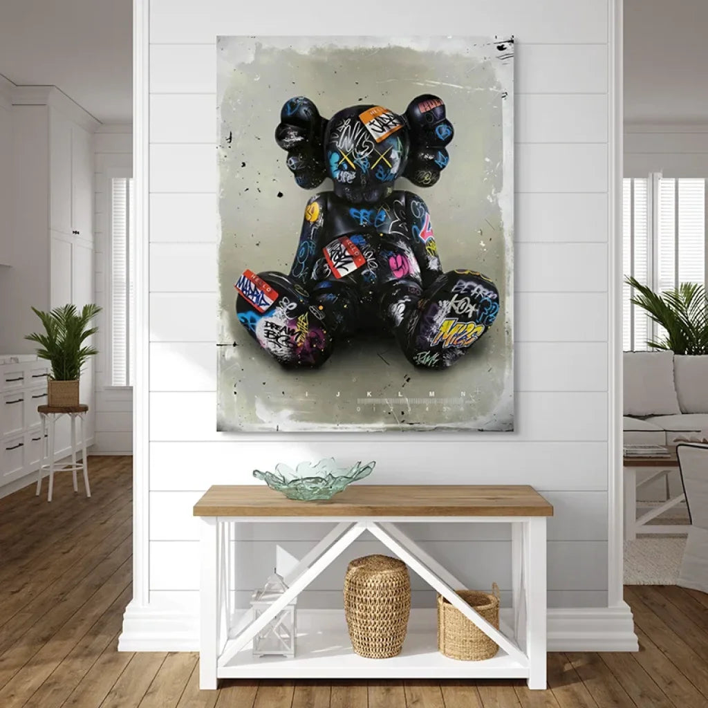 street art moderne couleurs néon pour déco urbaine