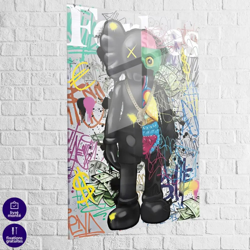 Tableau Kaws – Pop Culture Graffiti 40x60cm / Plexiglas Tableau Kaws