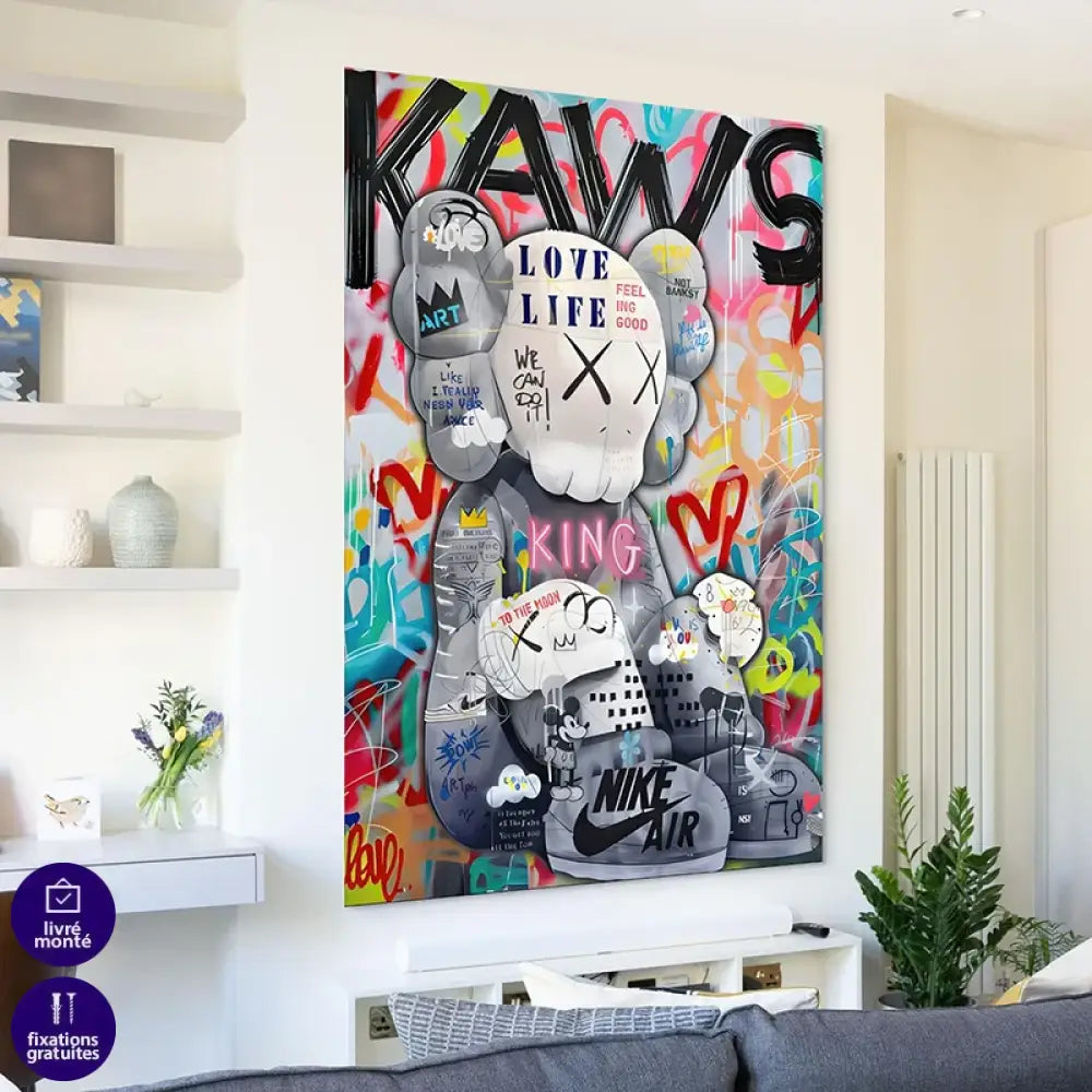 art urbain pop énergique mural contemporain pour déco moderne