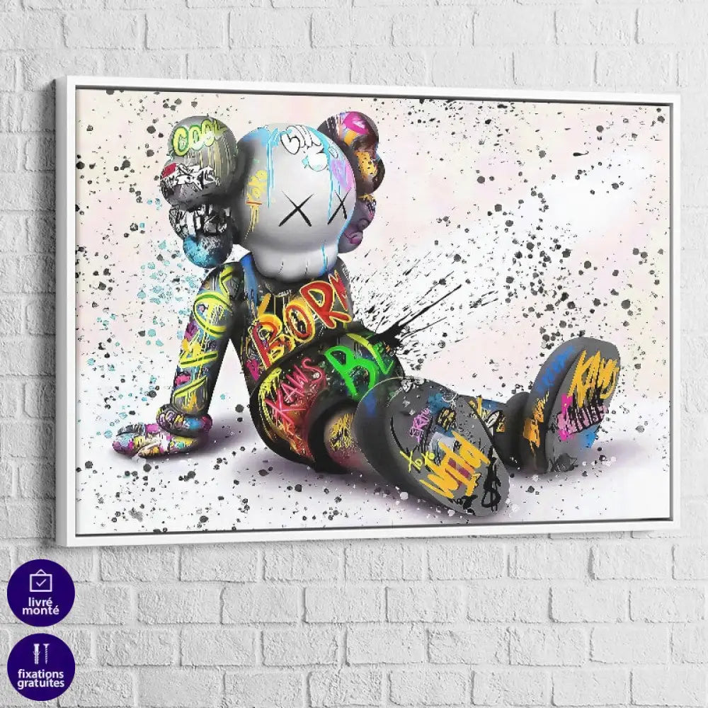 tableau kaws rebel pop en plexiglas