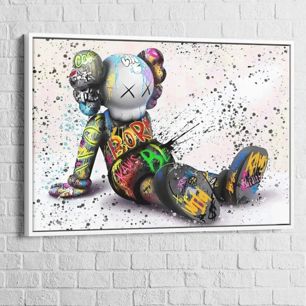 tableau kaws rebel pop en plexiglas