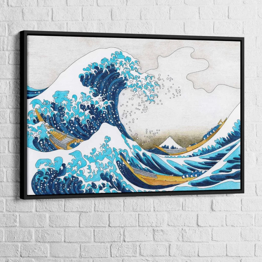 toile grand format la grande vague japon