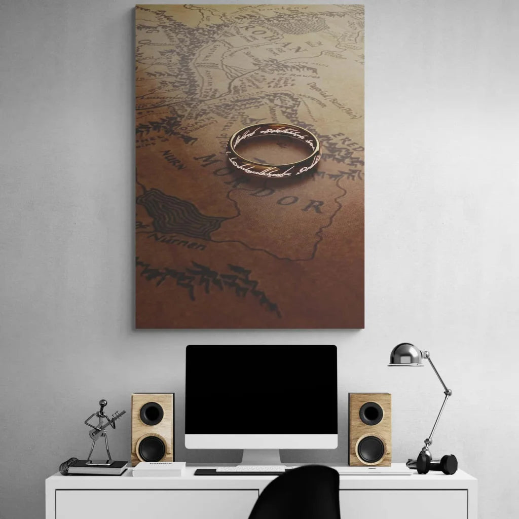 Tableau Le Seigneur des Anneaux L'anneau unique - Montableaudeco