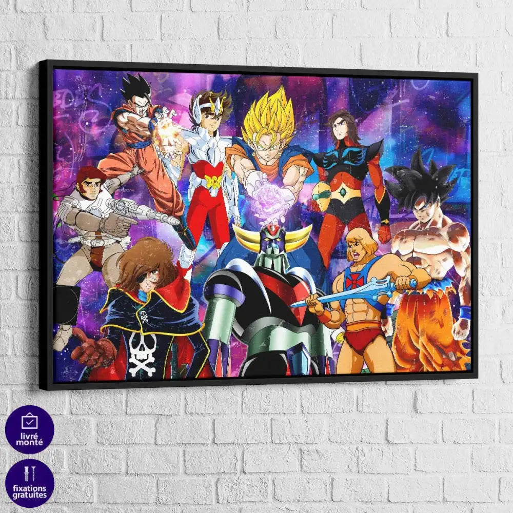 Tableau Les Super Héros de mon enfance - Montableaudeco