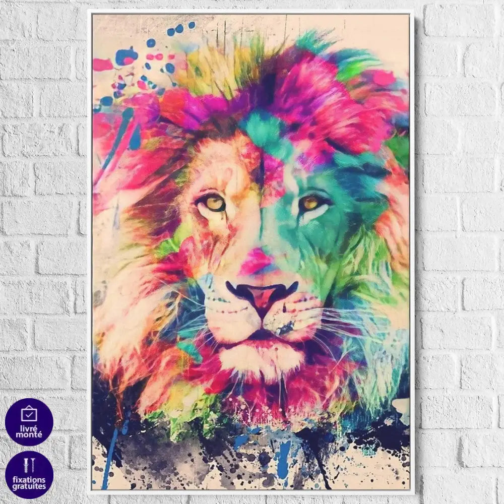 Tableau Lion Le Magnifique - Montableaudeco