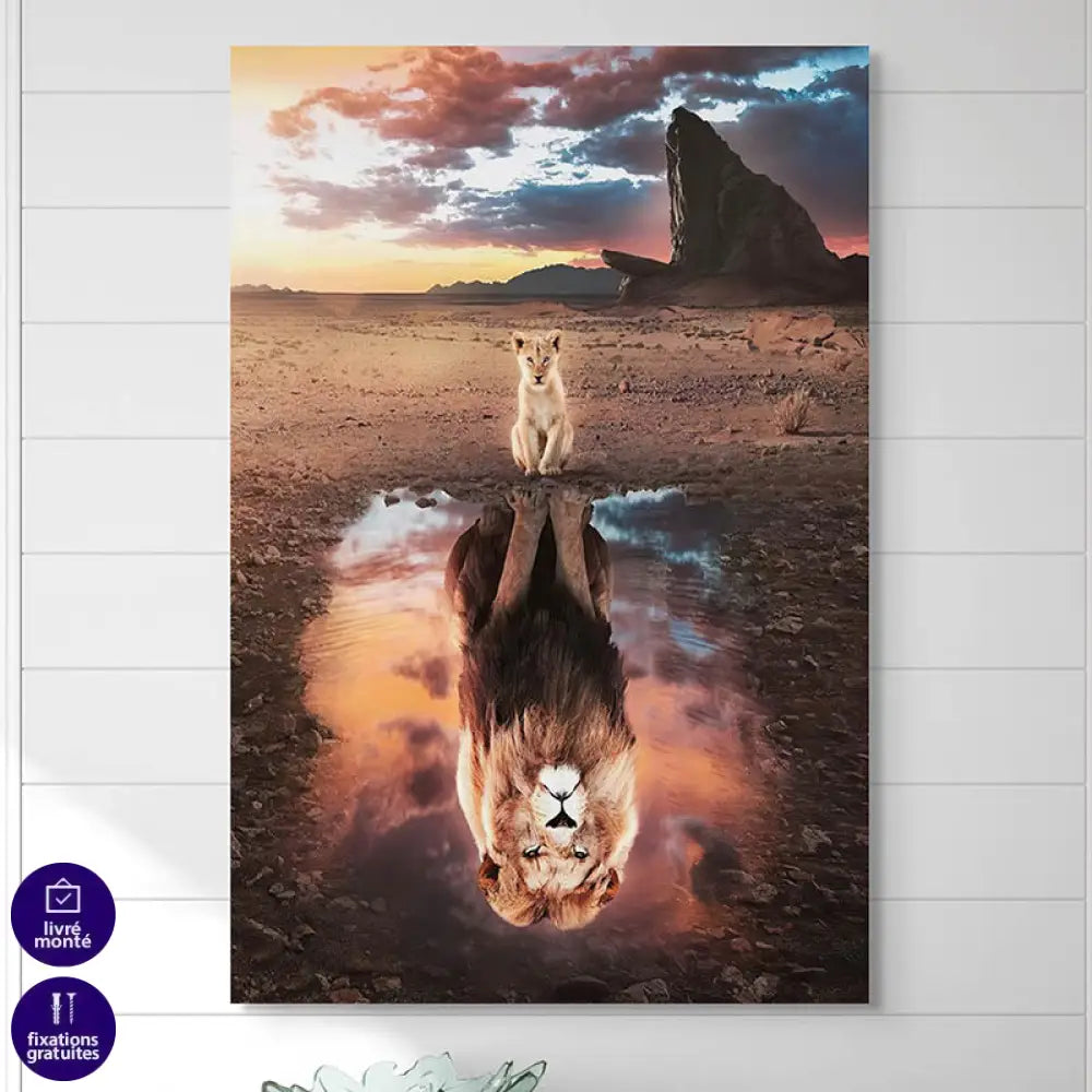 Tableau Lion Rêve de Grandeur a