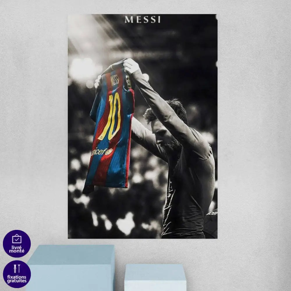 Tableau Lionel Messi N°10 - Montableaudeco