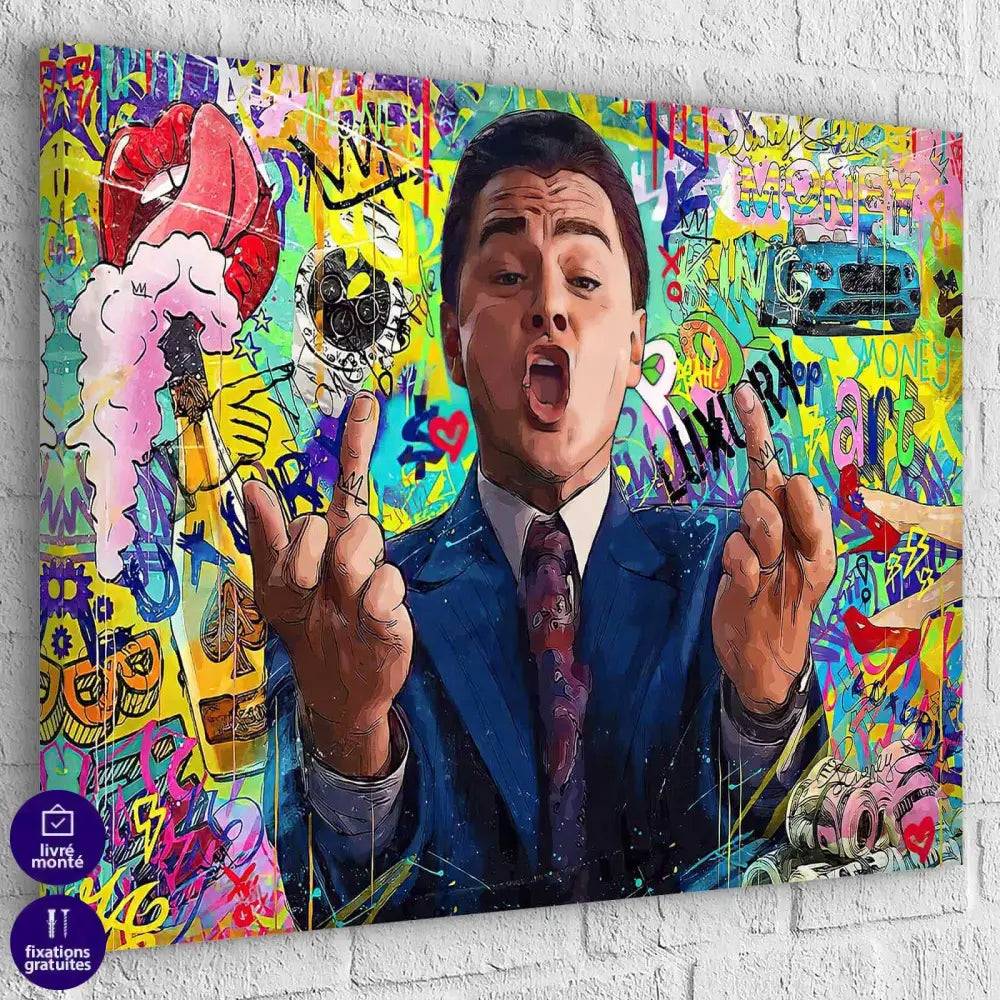 Tableau Loup de Wall Street - Montableaudeco