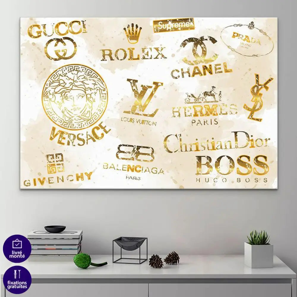 Tableau Fashion Brand Gold - Montableaudeco