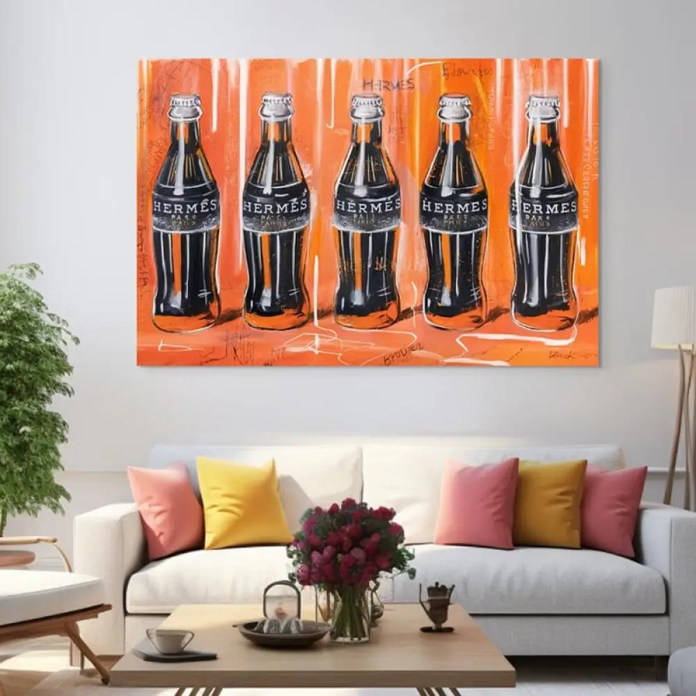 Tableau Luxe Hermès Cola 40x60cm / Affiche sans cadre Tableau Luxe