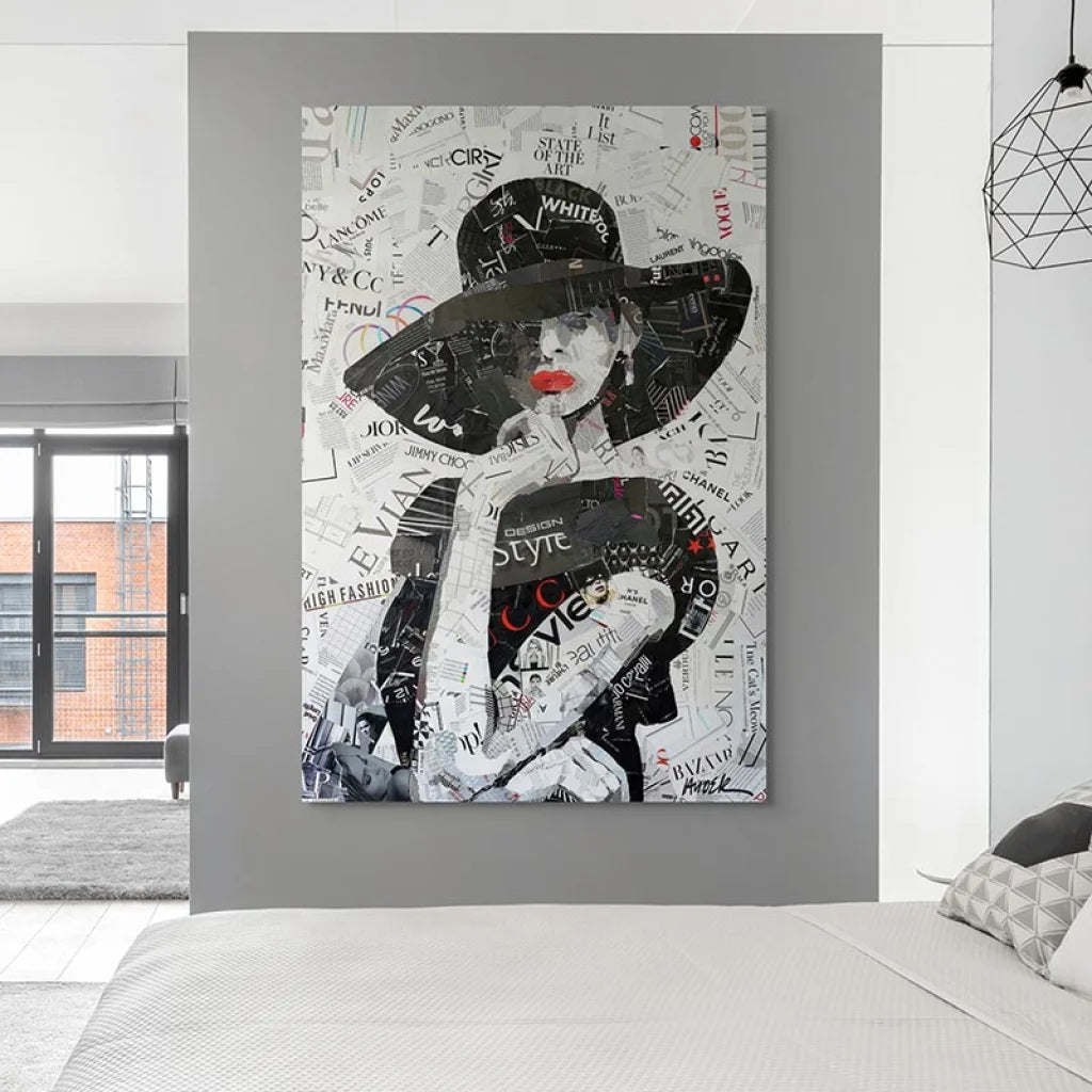 Tableau Luxe Silhouette Glamour 40x60cm / Affiche sans cadre Tableau Luxe