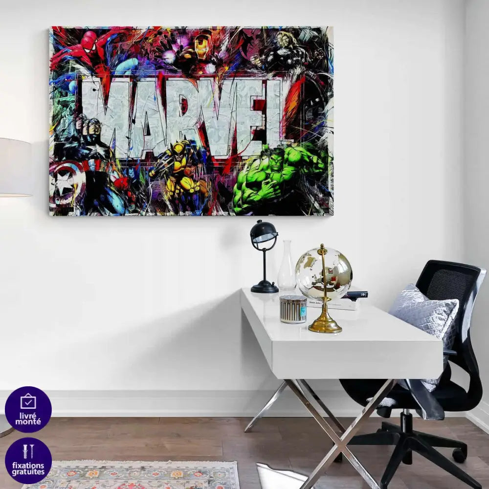 Tableau Marvel Héros and Co - Montableaudeco