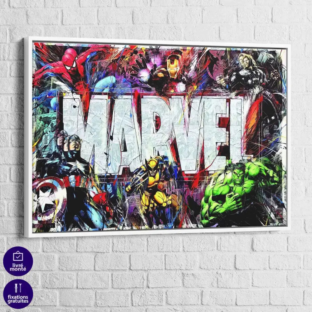 Tableau Marvel Héros and Co - Montableaudeco