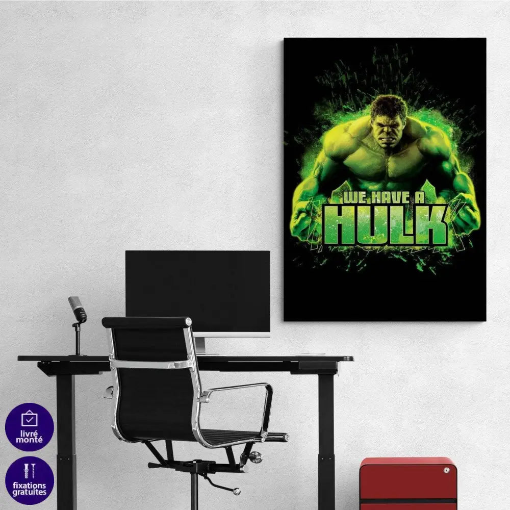 Tableau Marvel Hulk We Have - Montableaudeco