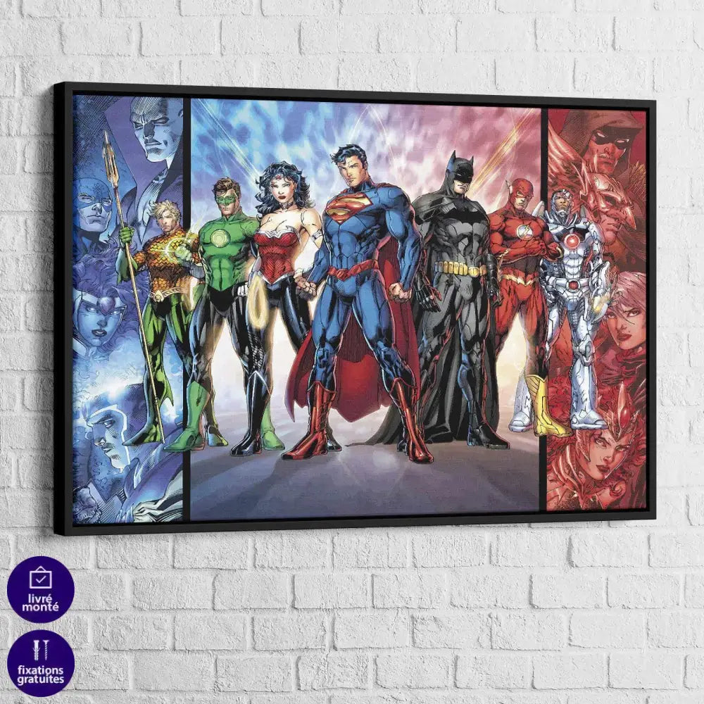 Tableau Marvel Les Super Héros BD - Montableaudeco