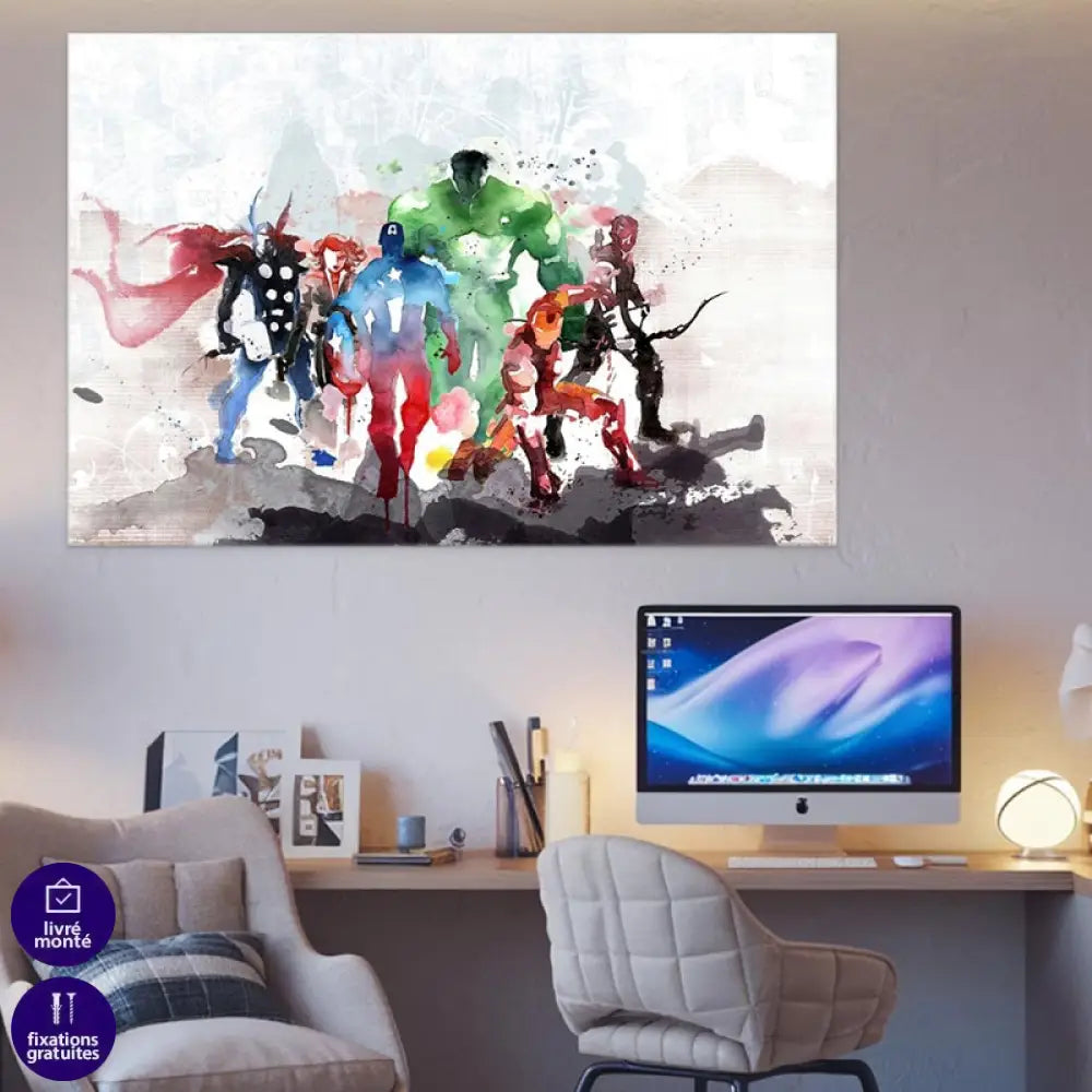 Tableau Marvel Painting 40x60cm / Affiche sans cadre Tableau Marvel