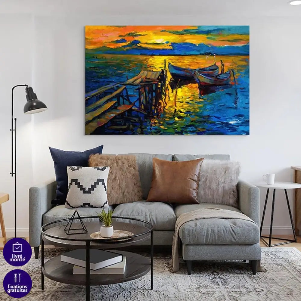 Tableau Mer Éclat du Soir Tableau Mer