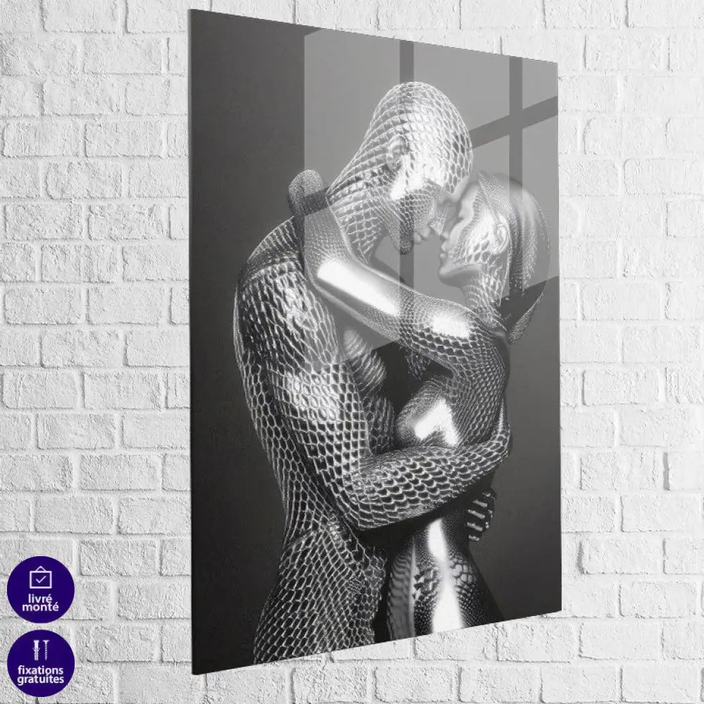 Tableau Moderne Amour Surréaliste 40x60cm / Plexiglas Tableau Femme