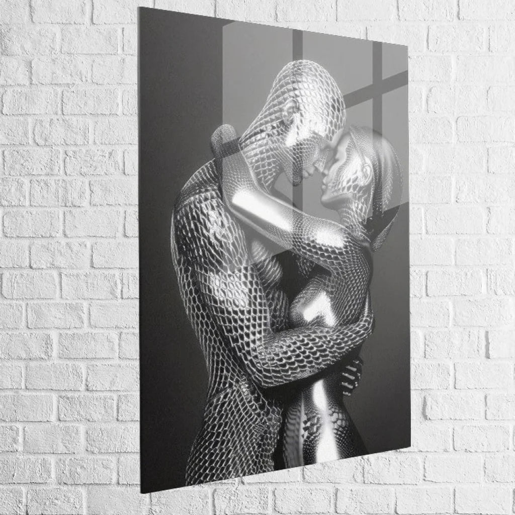 Tableau Moderne Amour Surréaliste 40x60cm / Plexiglas Tableau Femme