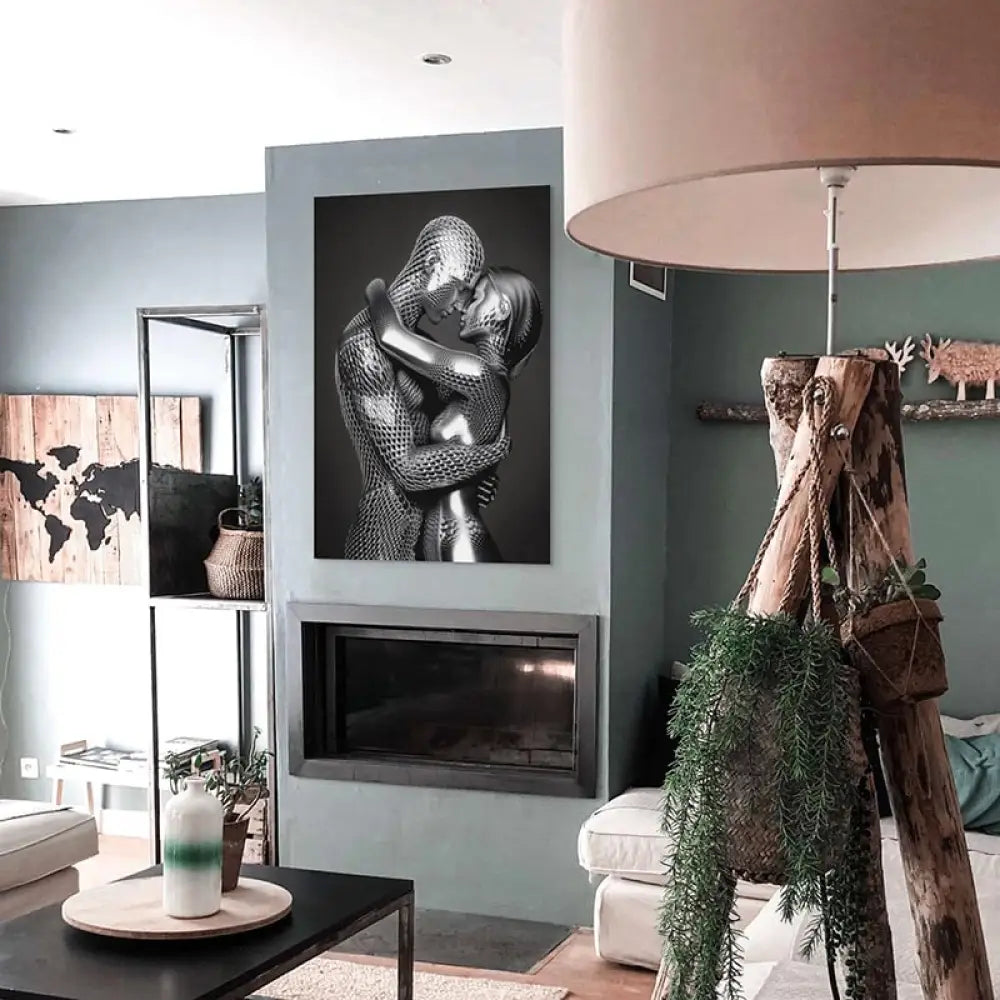 Tableau Moderne Amour Surréaliste Tableau Femme