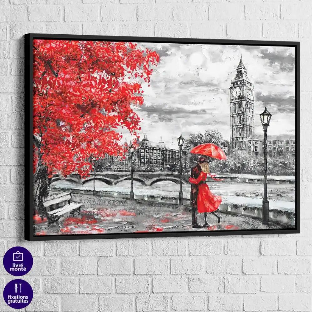 Tableau Moderne Couple à Paris