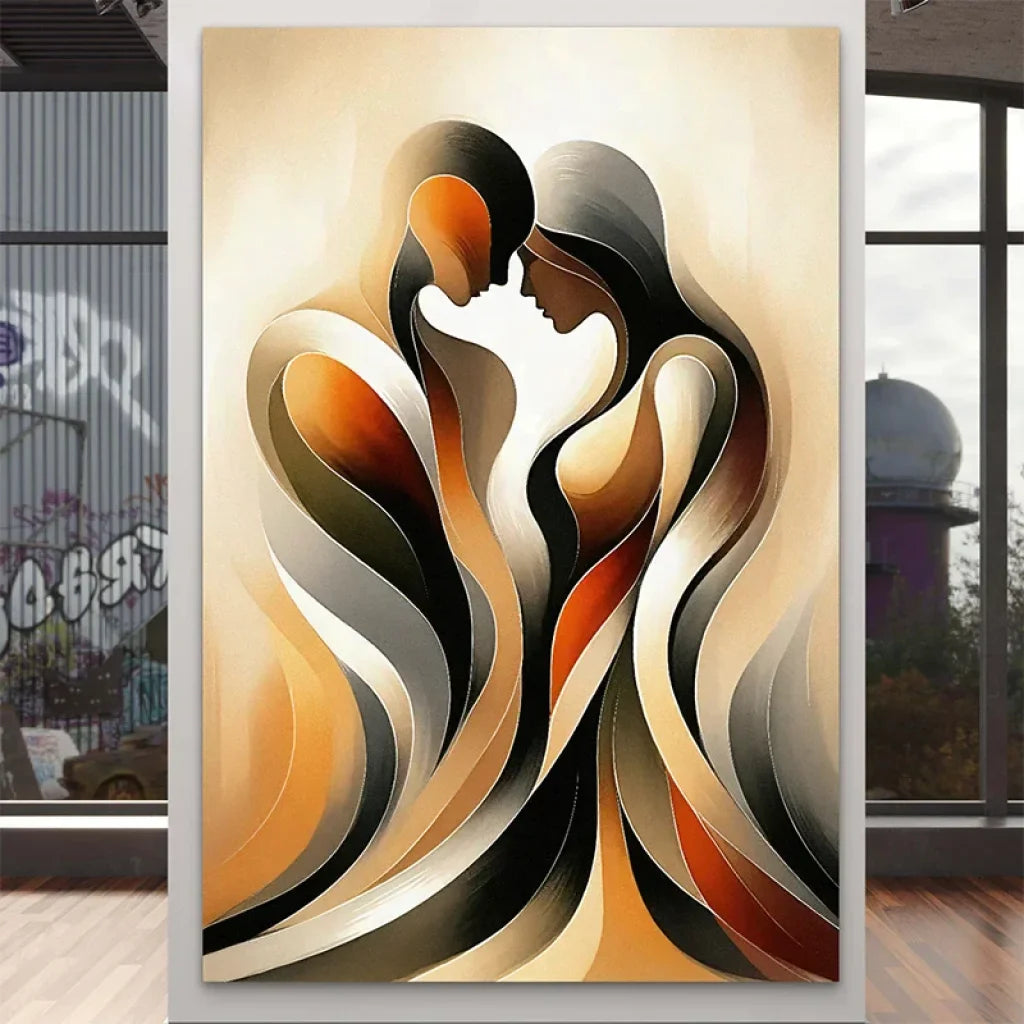 Tableau moderne Harmonie Sensuelle - décoration murale abstraite élégante