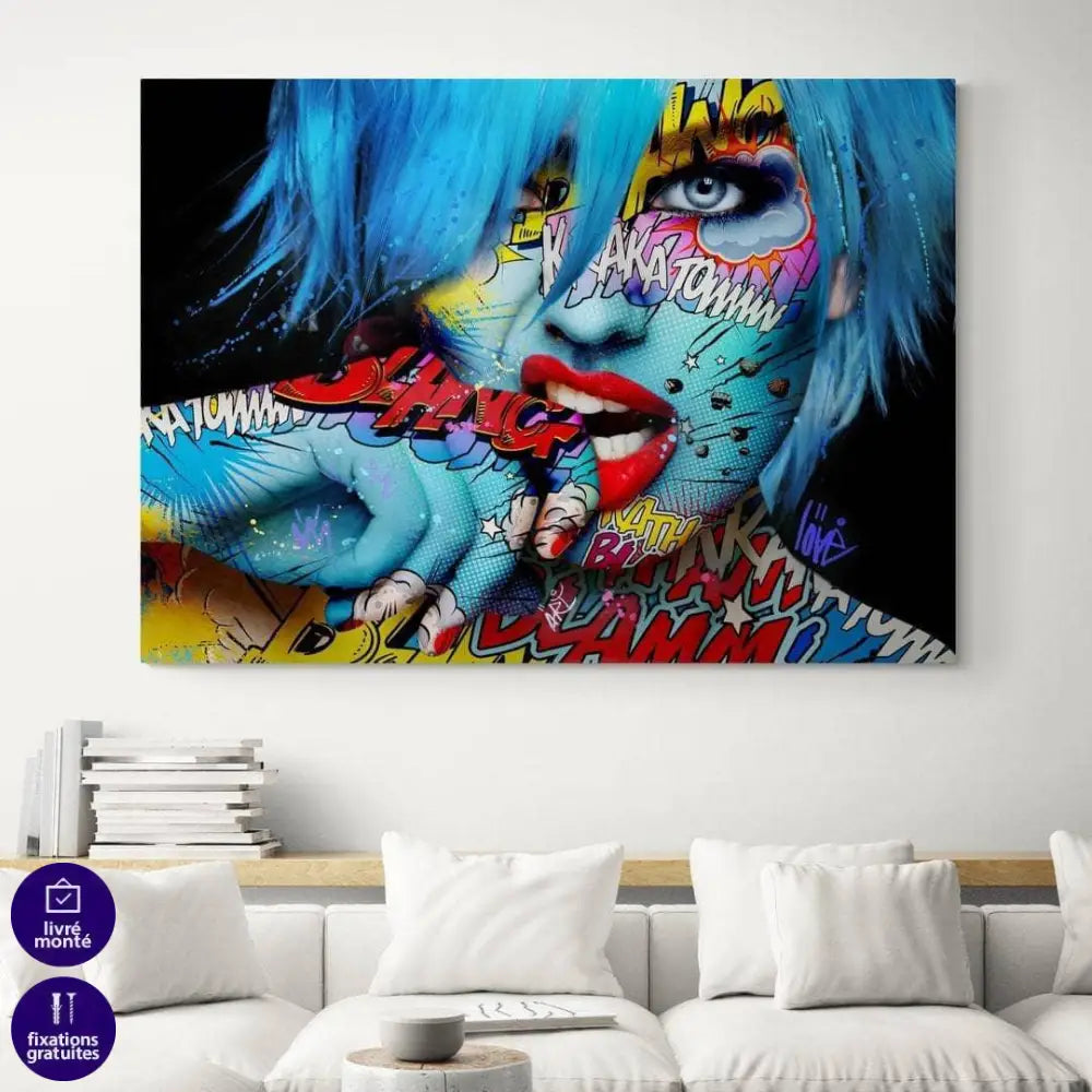 Tableau Moderne La Femme Tatoo - Montableaudeco