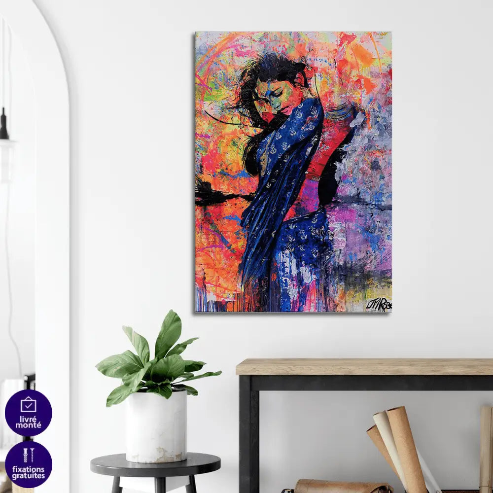 Tableau Moderne La Fille du Soleil - Montableaudeco