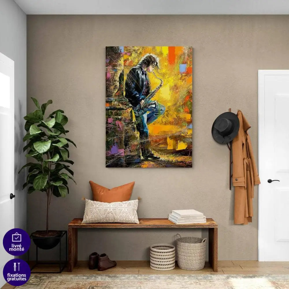 Tableau Moderne Le Saxophoniste - Montableaudeco