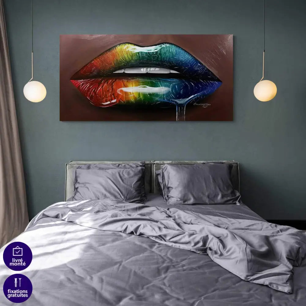 Tableau Moderne Les Lèvres - Montableaudeco