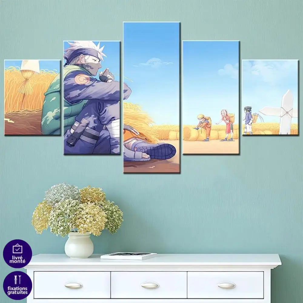 Tableau Naruto 5 Parties Relax - Montableaudeco
