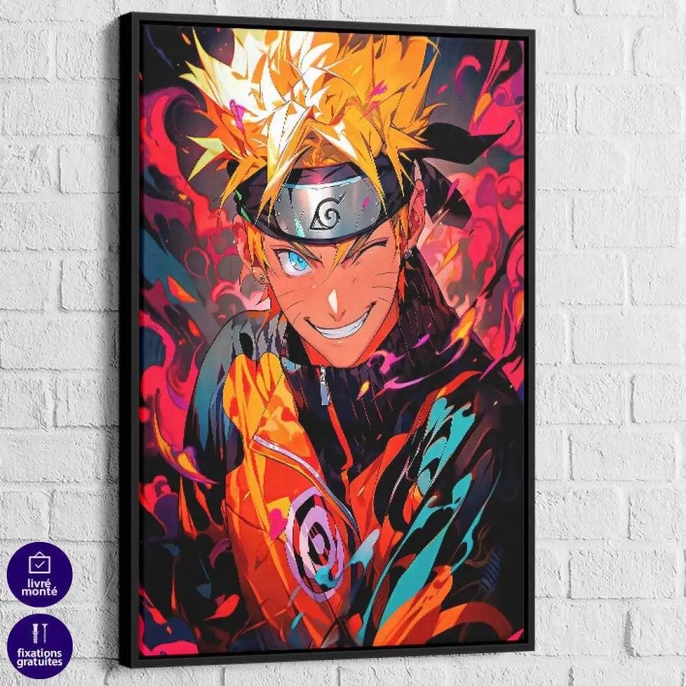 poster Naruto Flamme du Ninja pour bureau ou gaming room