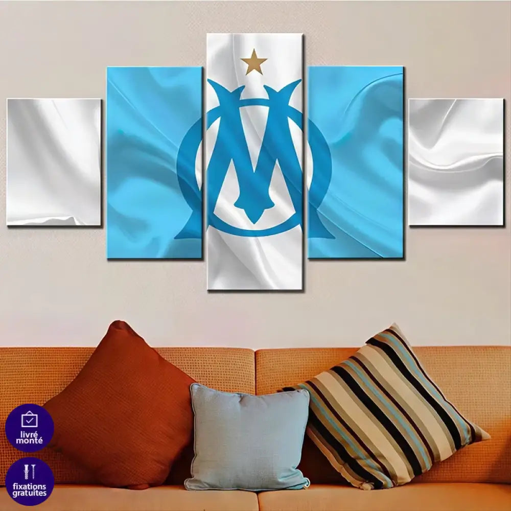 tableau olympique marseille Montableaudeco 5 Parties