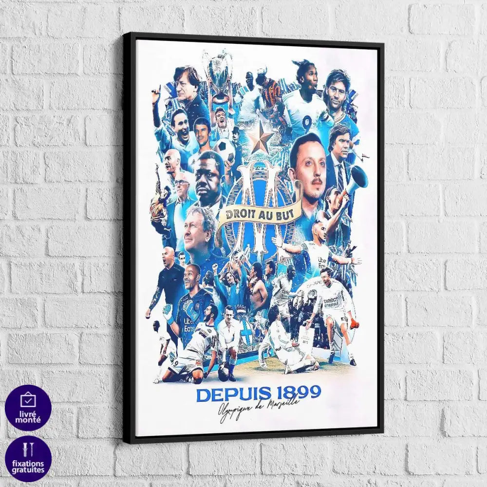 Tableau Olympique de Marseille Légendaires - Montableaudeco