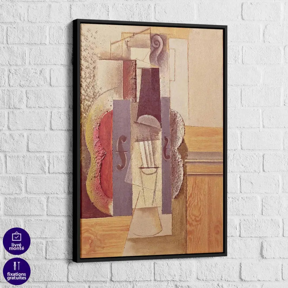 Tableau Pablo Picasso Violon accroché au mur - Montableaudeco