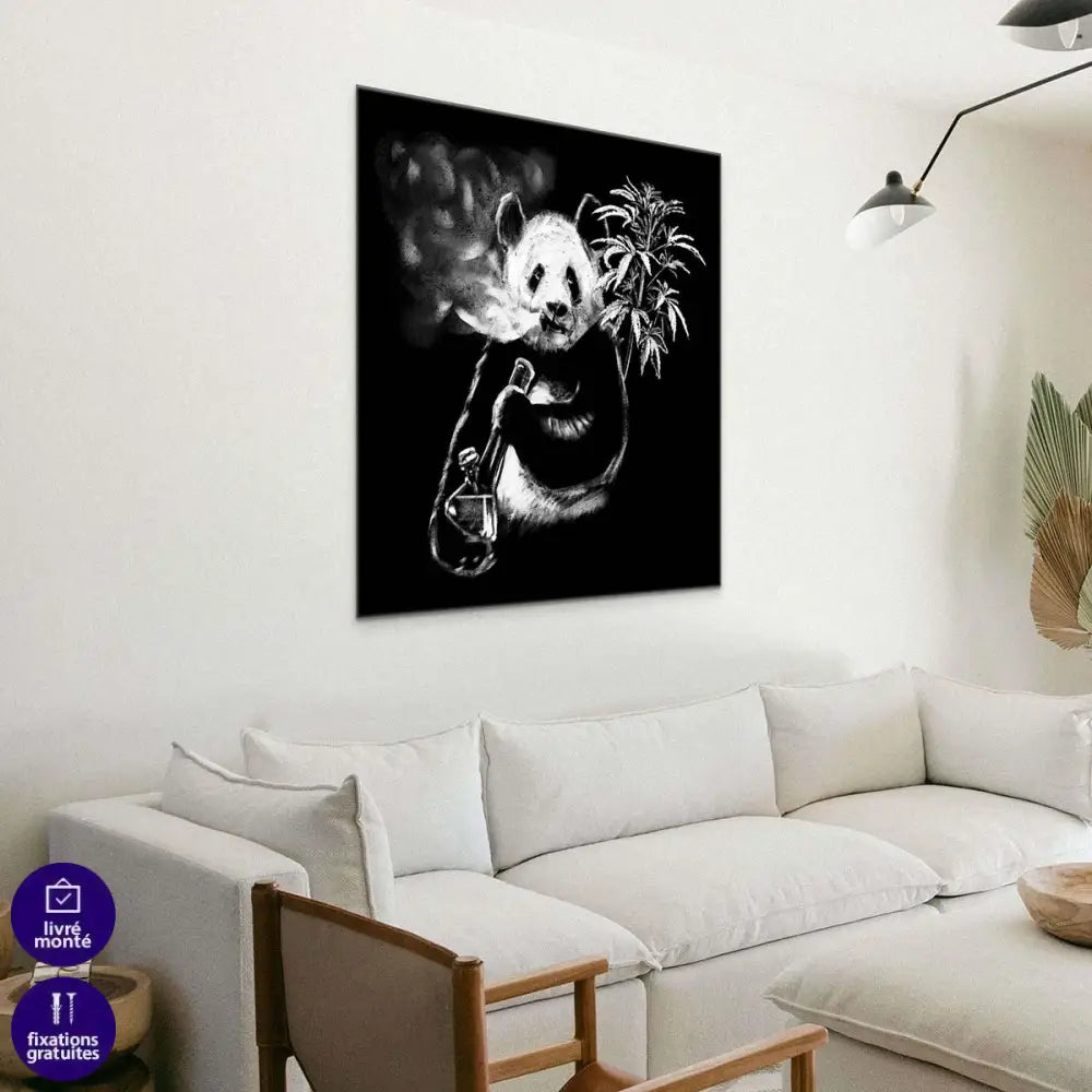 Tableau Panda Noir et Blanc - Montableaudeco