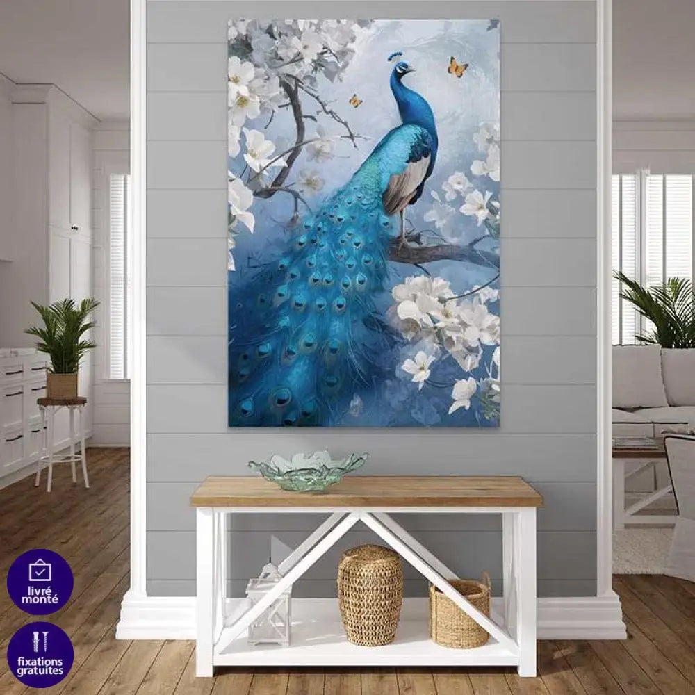 Tableau Moderne | Paon des Jardins | Offre De Bienvenue -20% b