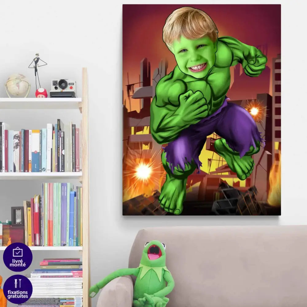 Tableau Personnalisable Super Héros HULK 2 - Montableaudeco