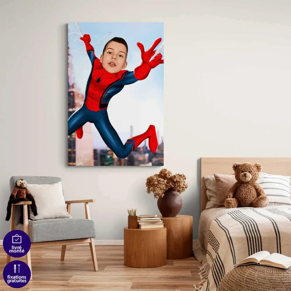 Tableau Personnalisable Super Héros Spiderman - Montableaudeco