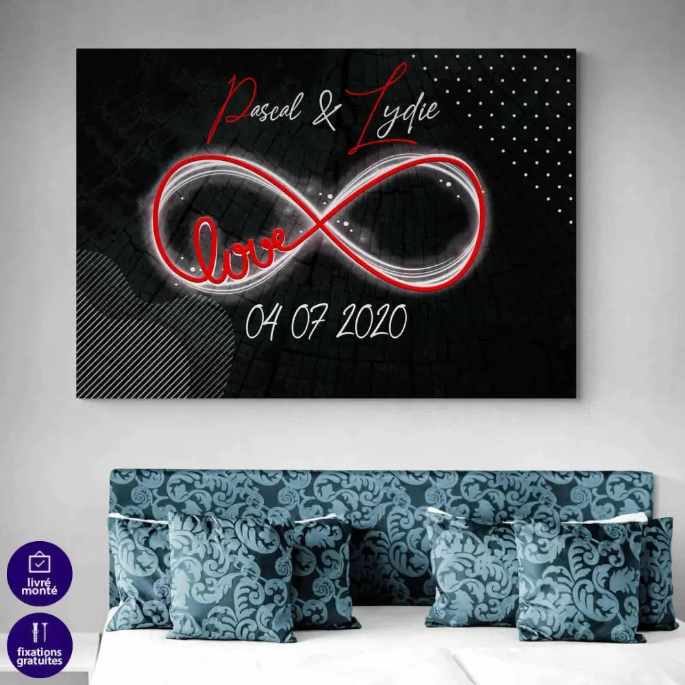 Tableau Personnalisé Amour - Montableaudeco