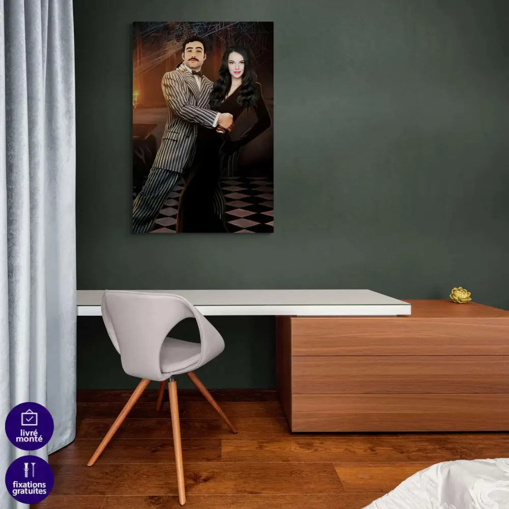 Tableau personnalisé couple Année 50 - Montableaudeco