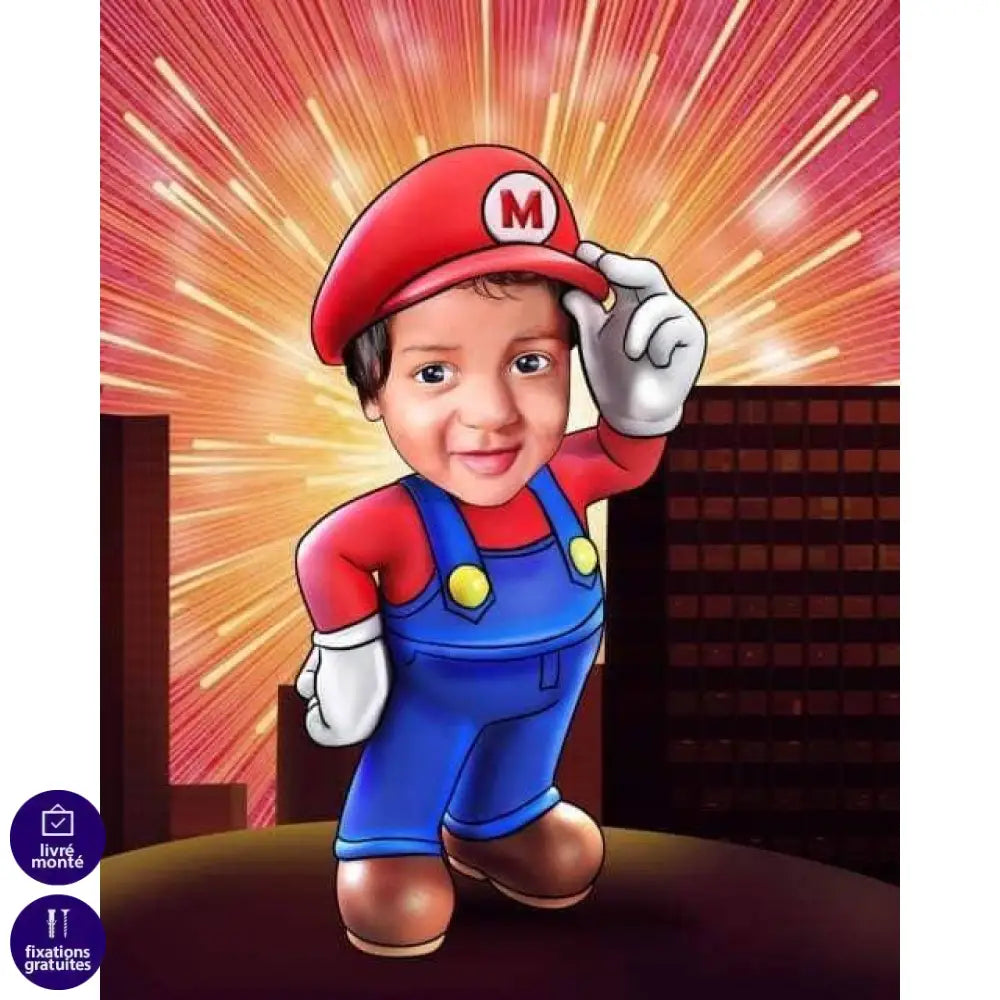 Tableau Personnalisé Enfant Gaming & Contes de Fées - Montableaudeco