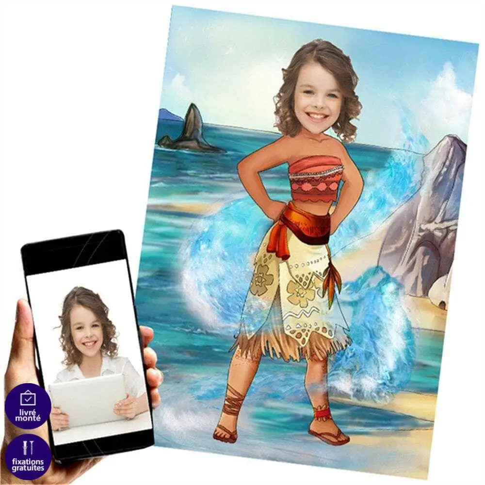 Tableau Personnalisé Enfant Gaming & Contes de Fées - Montableaudeco