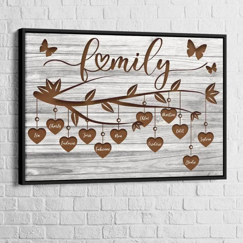Tableau Personnalisé Famille La Branche - Montableaudeco