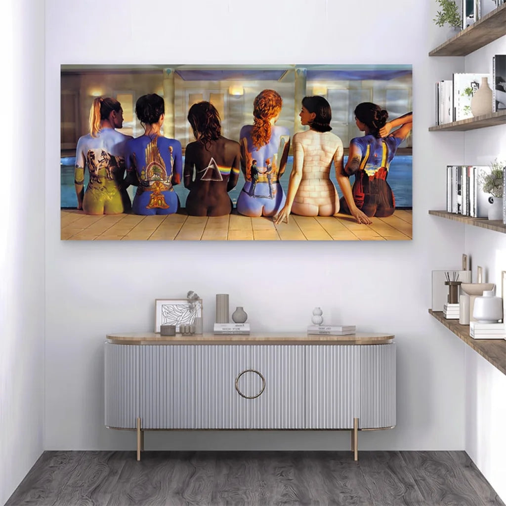 Tableau Pink Floyd Girl Panoramique Tableau Célébrité