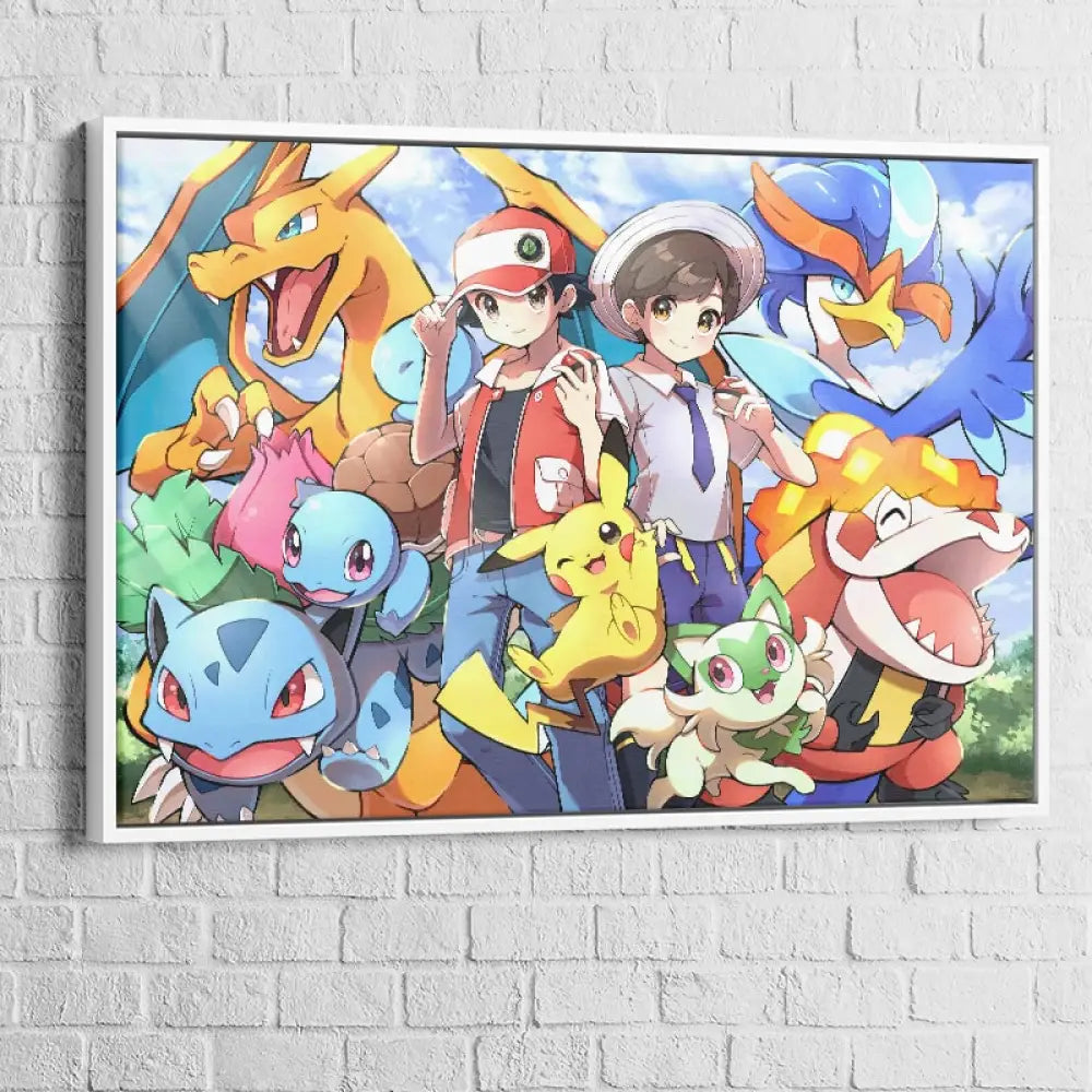 Toile décorative Pokémon Spirit – univers manga et gaming coloré