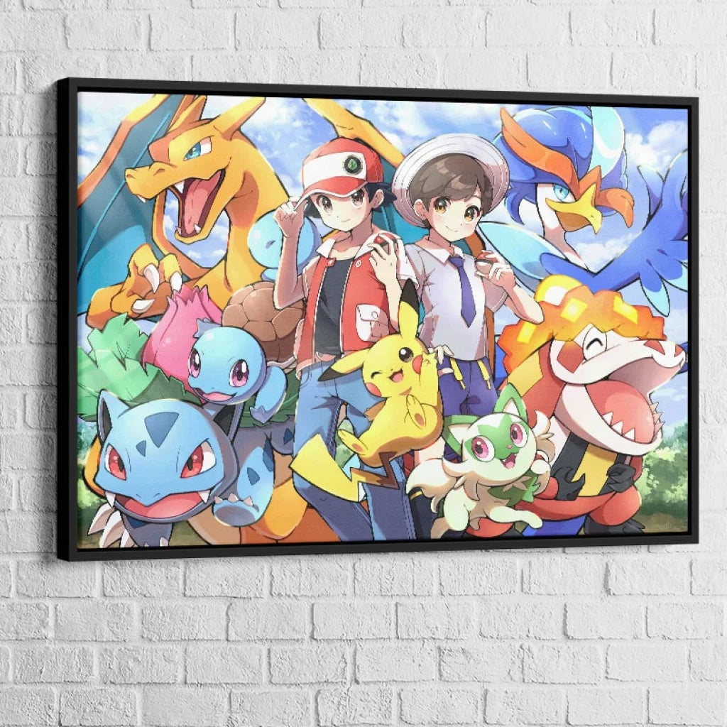 Art mural Pokémon Spirit lumineux et dynamique pour fans de Pokémon