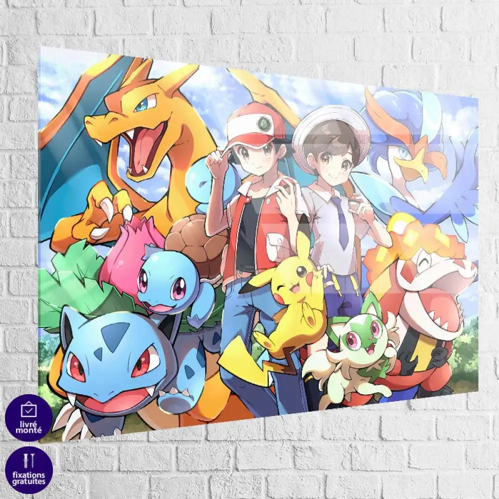 Tableau Pokémon Spirit 40x60cm / Plexiglas Tableau pokemon
