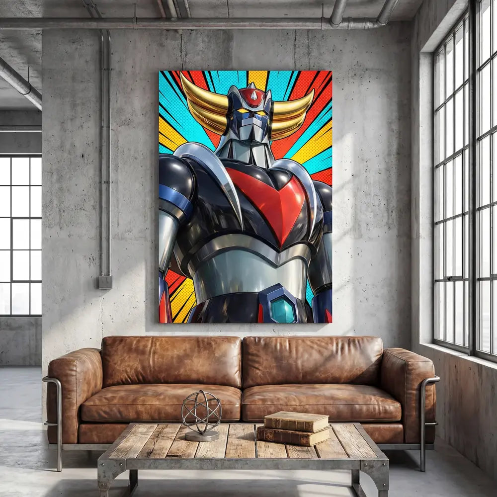 Cadre mural Goldorak pop art style urbain décoration tendance