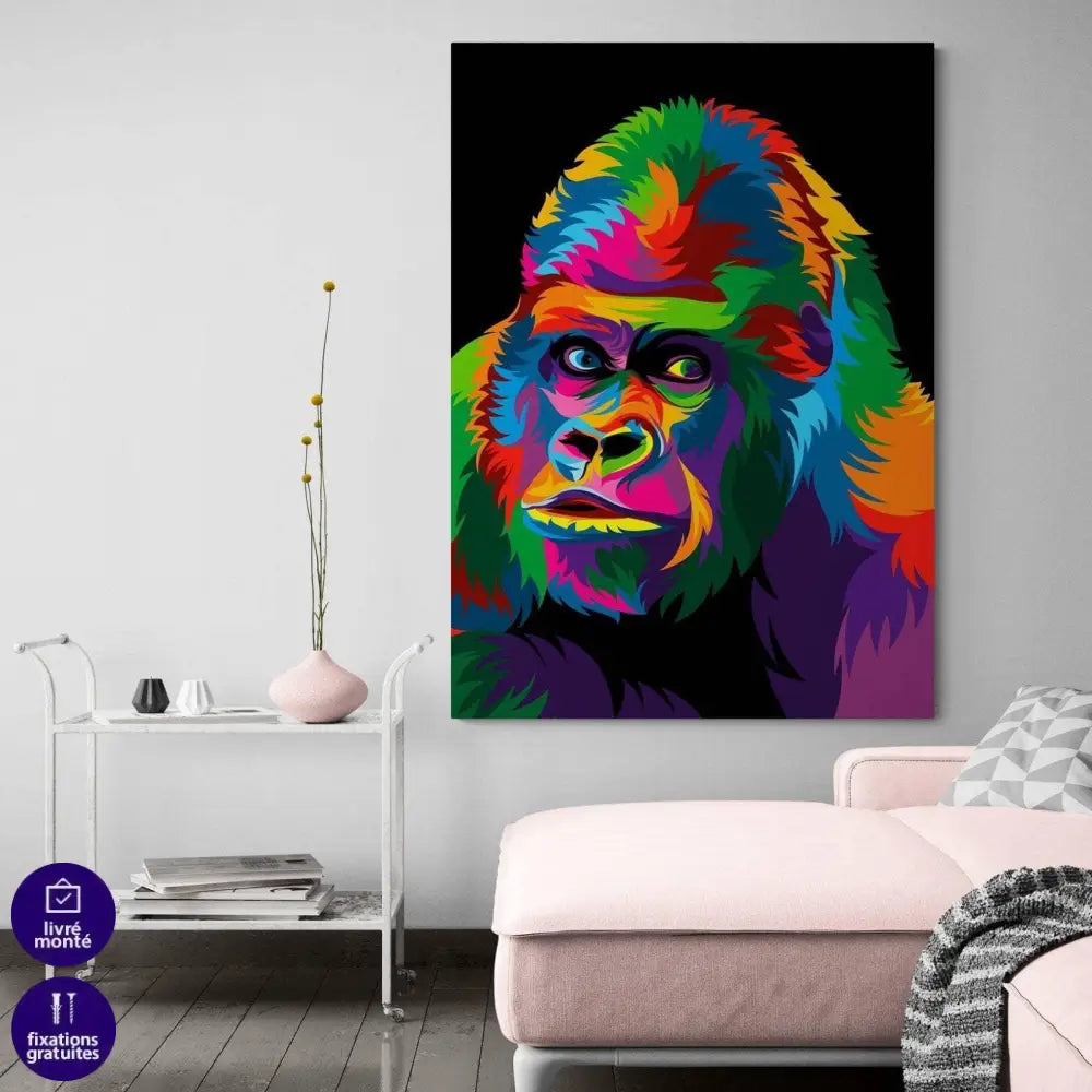 Tableau Pop Art Gorille - Montableaudeco